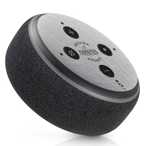 NHL Arizona Coyotes Black Text Amazon Echo Dot Skin