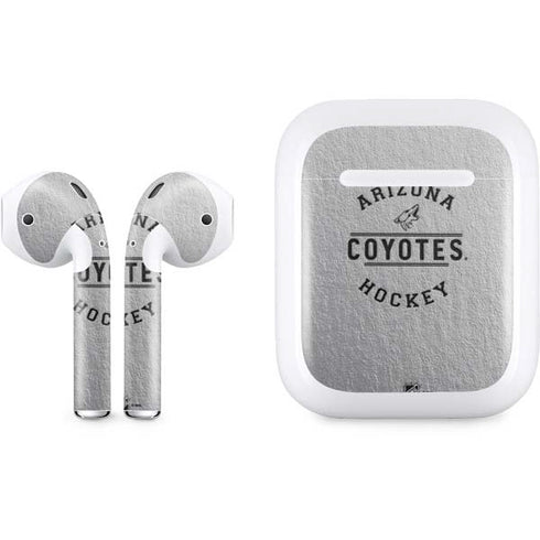 NHL Arizona Coyotes Black Text Apple AirPods Skin