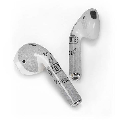 NHL Arizona Coyotes Black Text Apple AirPods Skin