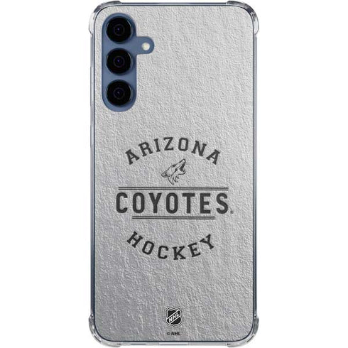 NHL Arizona Coyotes Black Text Galaxy A35 5G Clear Case