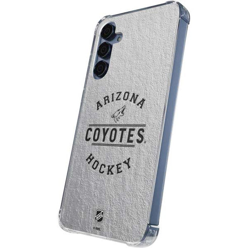 NHL Arizona Coyotes Black Text Galaxy A35 5G Clear Case