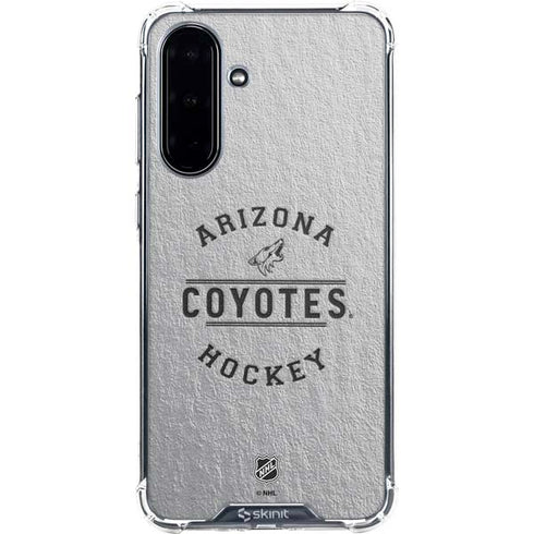 NHL Arizona Coyotes Black Text Galaxy A36 5G Clear Case