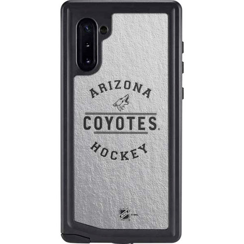 NHL Arizona Coyotes Black Text Galaxy Cases