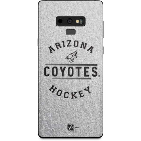 NHL Arizona Coyotes Black Text Galaxy Note 9 Skin