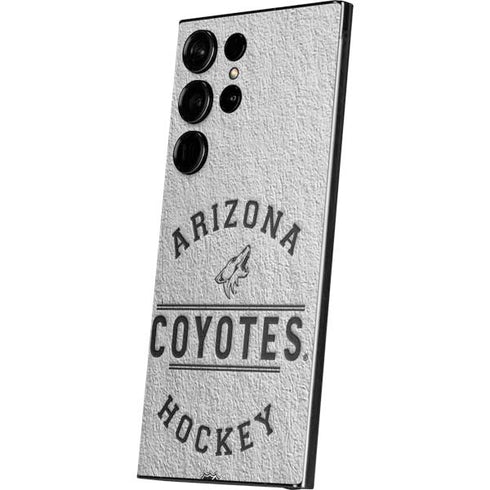 NHL Arizona Coyotes Black Text Galaxy S24 Ultra Skin