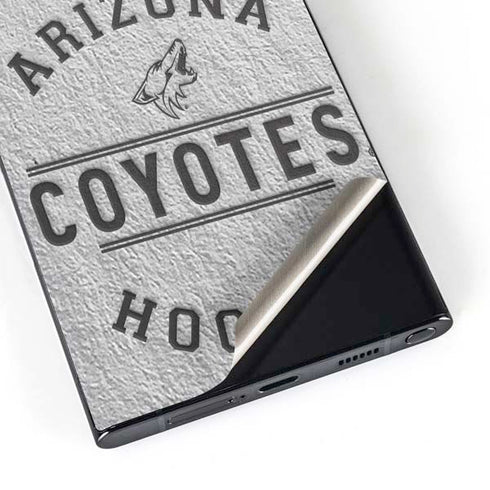 NHL Arizona Coyotes Black Text Galaxy S24 Ultra Skin