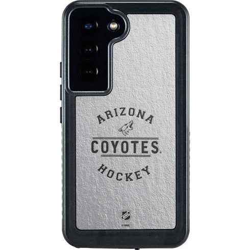 NHL Arizona Coyotes Black Text Galaxy S24 Waterproof Case
