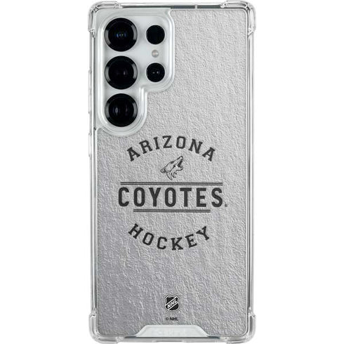NHL Arizona Coyotes Black Text Galaxy S26 Ultra Clear Case