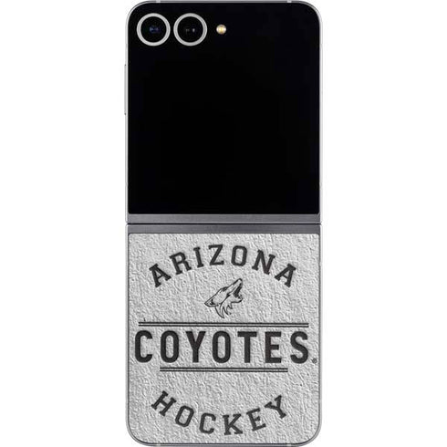 NHL Arizona Coyotes Black Text Galaxy Z Flip6 Skin