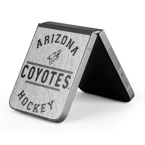 NHL Arizona Coyotes Black Text Galaxy Z Flip6 Skin
