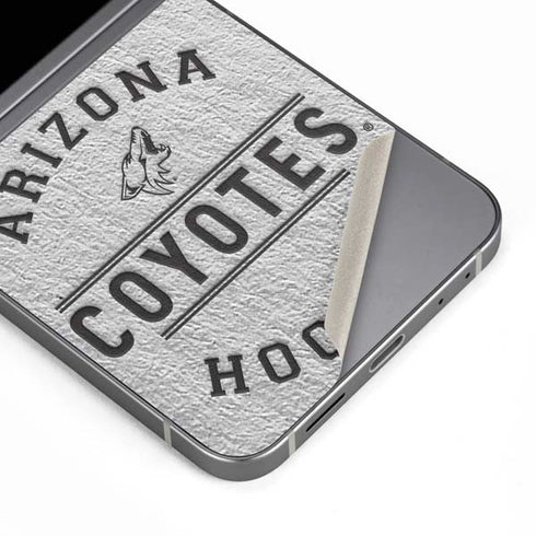 NHL Arizona Coyotes Black Text Galaxy Z Flip6 Skin
