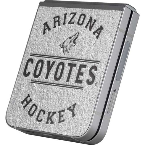 NHL Arizona Coyotes Black Text Galaxy Z Flip6 Skin