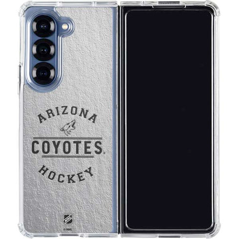NHL Arizona Coyotes Black Text Galaxy Z Fold6 Clear Case