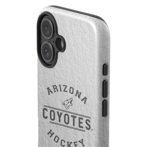 NHL Arizona Coyotes Black Text iPhone 16 Plus Impact Case
