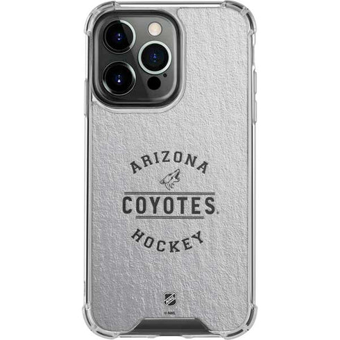 NHL Arizona Coyotes Black Text iPhone 16 Pro Clear Case