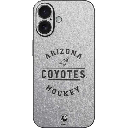 NHL Arizona Coyotes Black Text iPhone 16 Skin