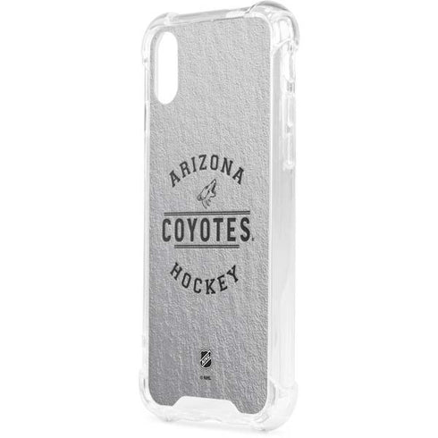 NHL Arizona Coyotes Black Text iPhone XS Clear Case
