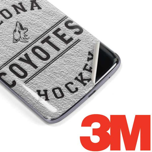 NHL Arizona Coyotes Black Text Moto E5 Plus Skin