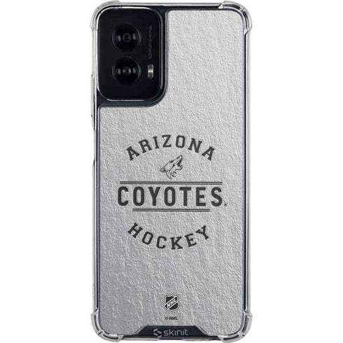 NHL Arizona Coyotes Black Text Moto G Power 5G (2024) Clear Case