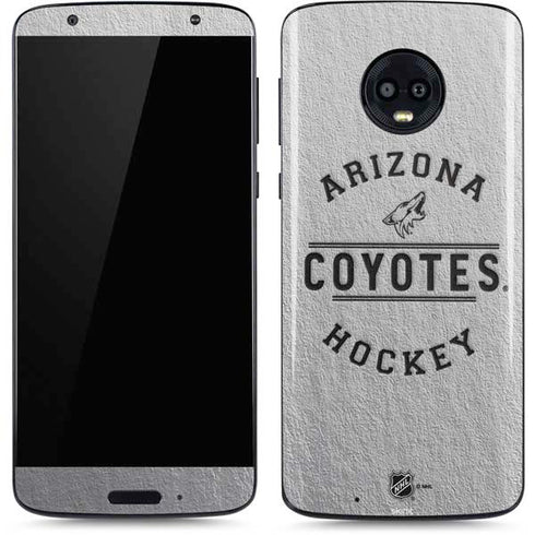 NHL Arizona Coyotes Black Text Moto G6 Skin