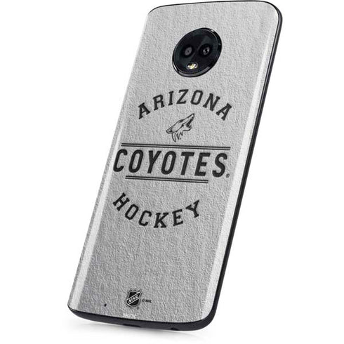 NHL Arizona Coyotes Black Text Moto G6 Skin