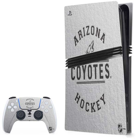 NHL Arizona Coyotes Black Text PS5 Pro Bundle Skin
