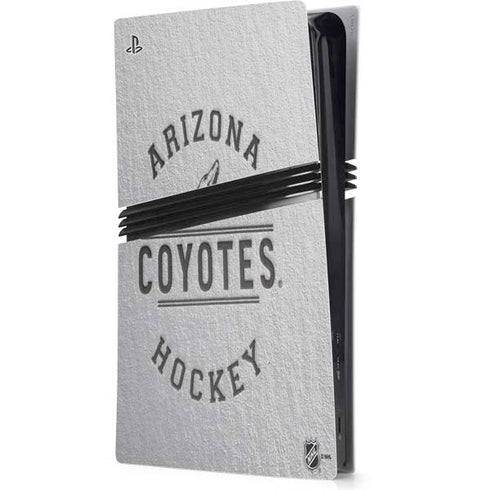 NHL Arizona Coyotes Black Text PS5 Pro Console Skin