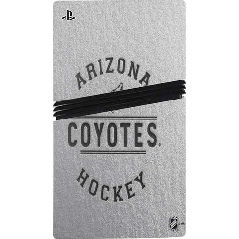 NHL Arizona Coyotes Black Text PS5 Pro Console Skin