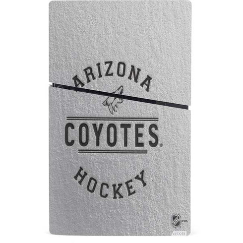 NHL Arizona Coyotes Black Text PS5 Slim Digital Edition Console Skin