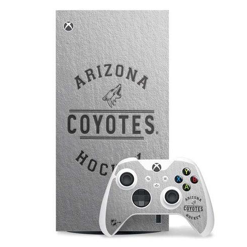 NHL Arizona Coyotes Black Text Xbox Series X Skins