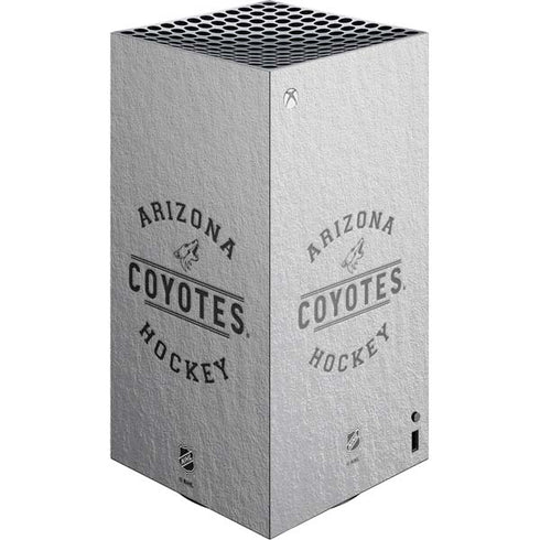 NHL Arizona Coyotes Black Text XBox Series X Digital Edition Console Skin