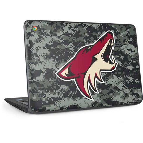 NHL Arizona Coyotes Camo HP Chromebook Skin