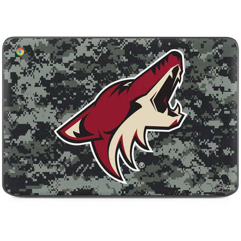 NHL Arizona Coyotes Camo HP Chromebook Skin