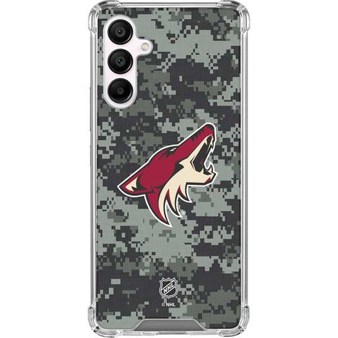 NHL Arizona Coyotes Camo Galaxy A16 5G Clear Case