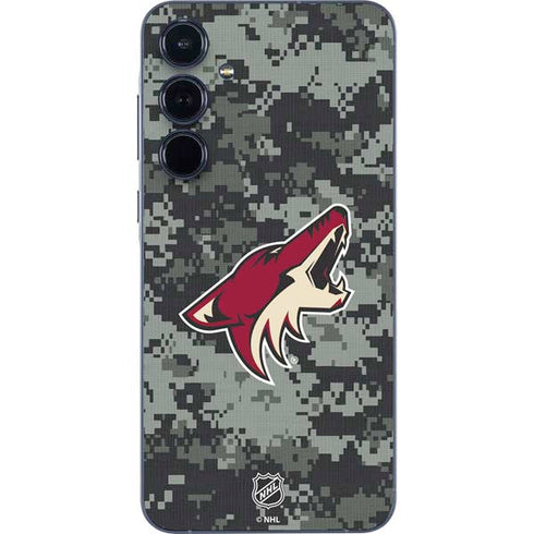 NHL Arizona Coyotes Camo Galaxy A55 5G Skin