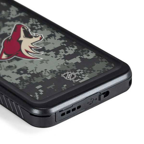 NHL Arizona Coyotes Camo Galaxy S24 Plus Waterproof Case