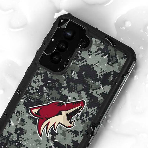 NHL Arizona Coyotes Camo Galaxy S24 Plus Waterproof Case