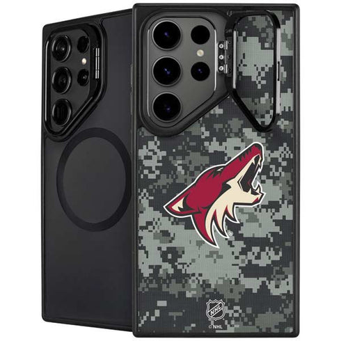 NHL Arizona Coyotes Camo Galaxy S25 Ultra Kickstand Case