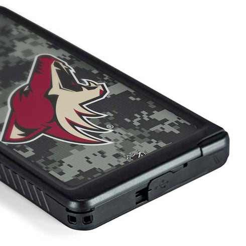 NHL Arizona Coyotes Camo Galaxy S24 Ultra Waterproof Case
