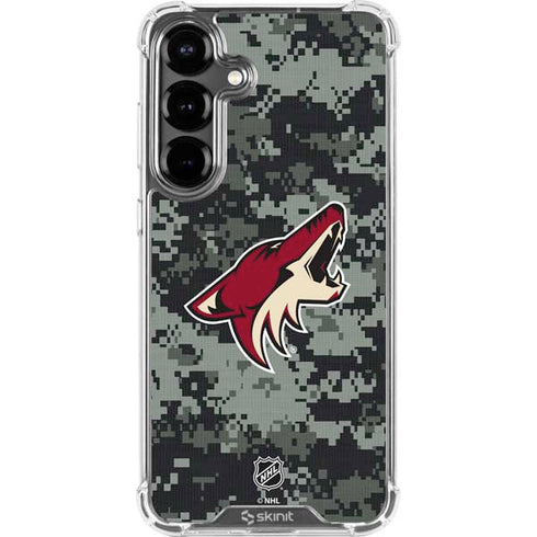 NHL Arizona Coyotes Camo Galaxy S26 Clear Case