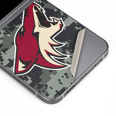 NHL Arizona Coyotes Camo Galaxy Z Flip6 Skin