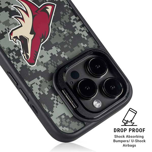 NHL Arizona Coyotes Camo iPhone 13 Pro Kickstand Case
