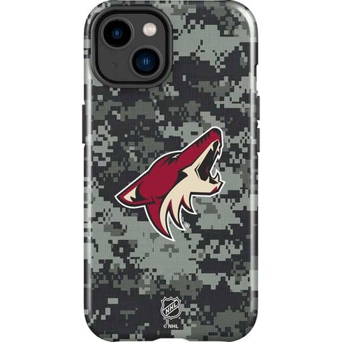 NHL Arizona Coyotes Camo iPhone 15 Impact Case