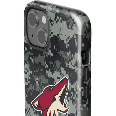 NHL Arizona Coyotes Camo iPhone 15 Impact Case