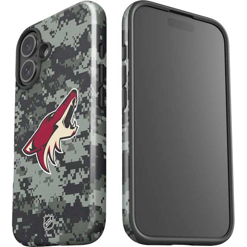 NHL Arizona Coyotes Camo iPhone 16 Impact Case