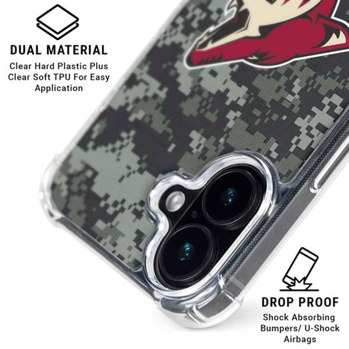 NHL Arizona Coyotes Camo iPhone 16 MagSafe Case