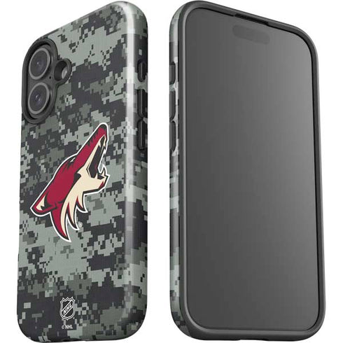 NHL Arizona Coyotes Camo iPhone 16 Plus Impact Case