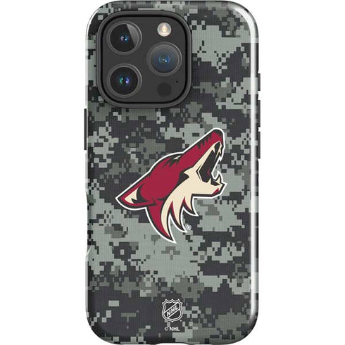 NHL Arizona Coyotes Camo iPhone 16 Pro Impact Case