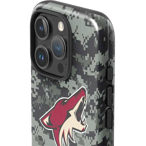 NHL Arizona Coyotes Camo iPhone 16 Pro Max Impact Case
