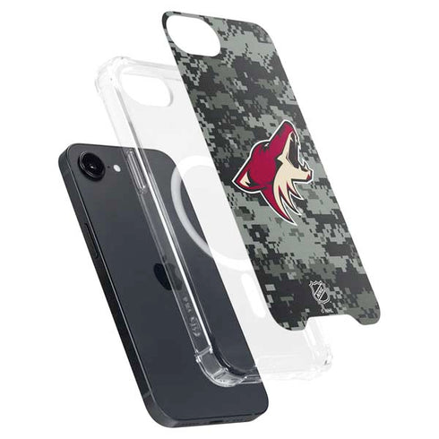 NHL Arizona Coyotes Camo iPhone 16e MagSafe Case